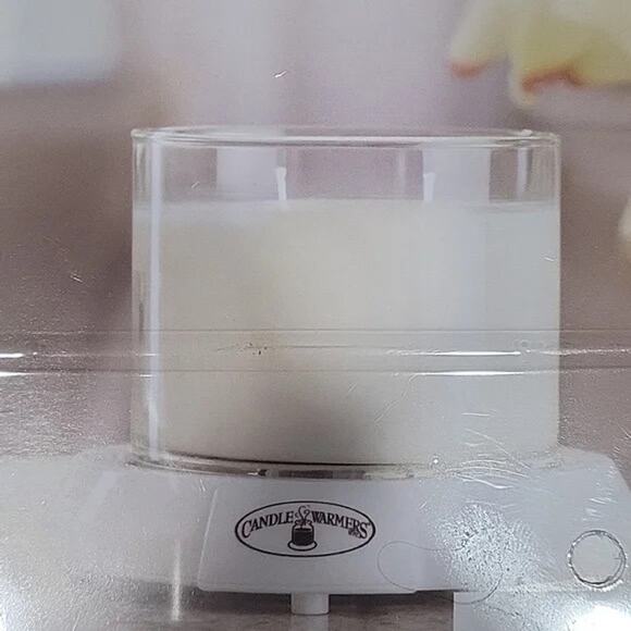 NEW Original Candle Warmer Hot Plate No Flame NIB White & Black 3.75" Flameless - Picture 4 of 4